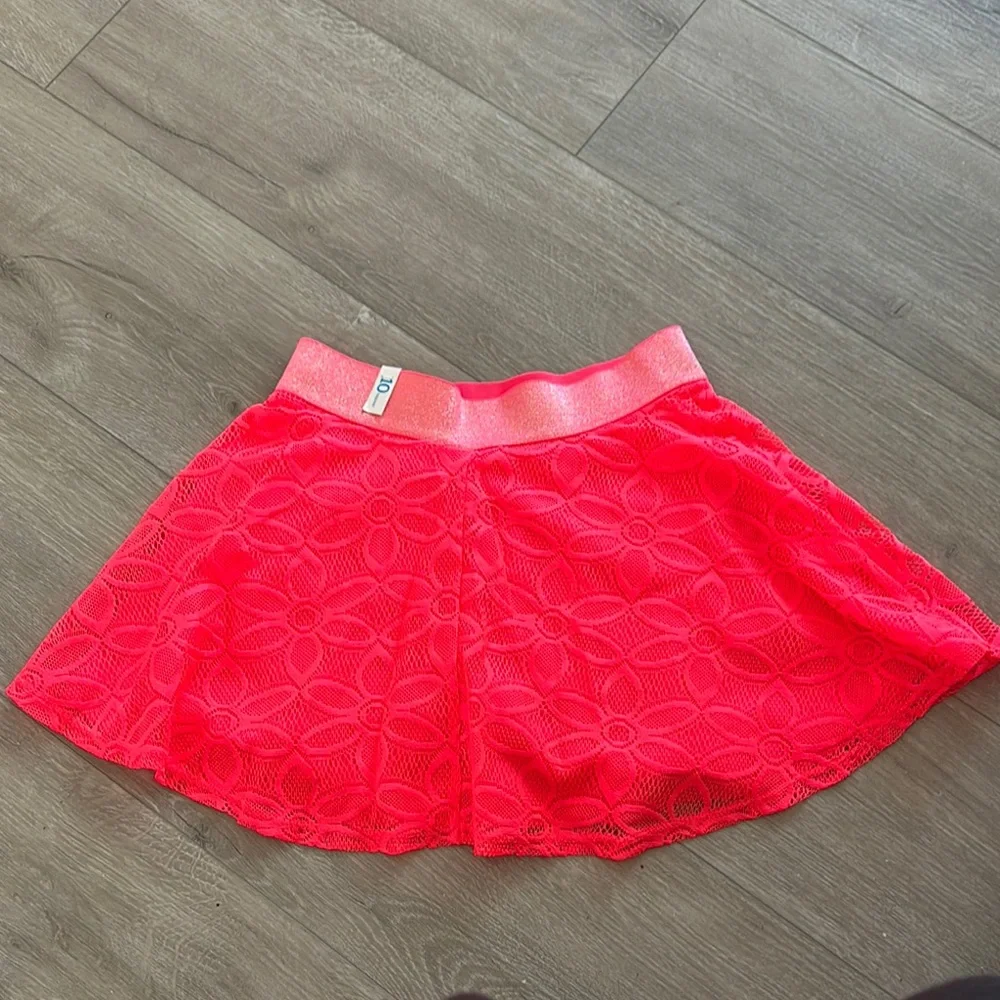 Justice Brand New Floral Lace Pink Skort Size 10